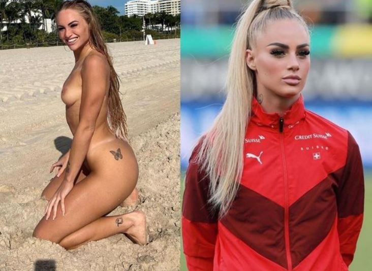 Alisha Lehmann nue plage